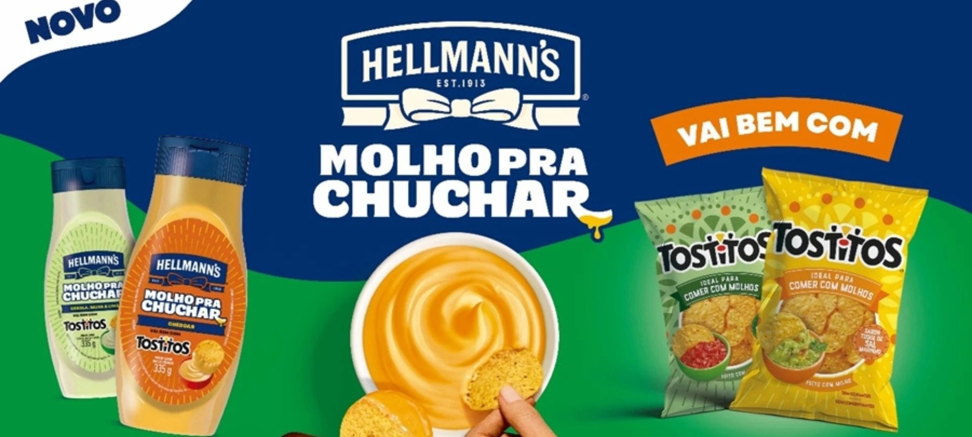 Hellmann’s e Tostitos unem forças e inauguram categoria de “molhos para chuchar” no Brasil - Imagem do artigo